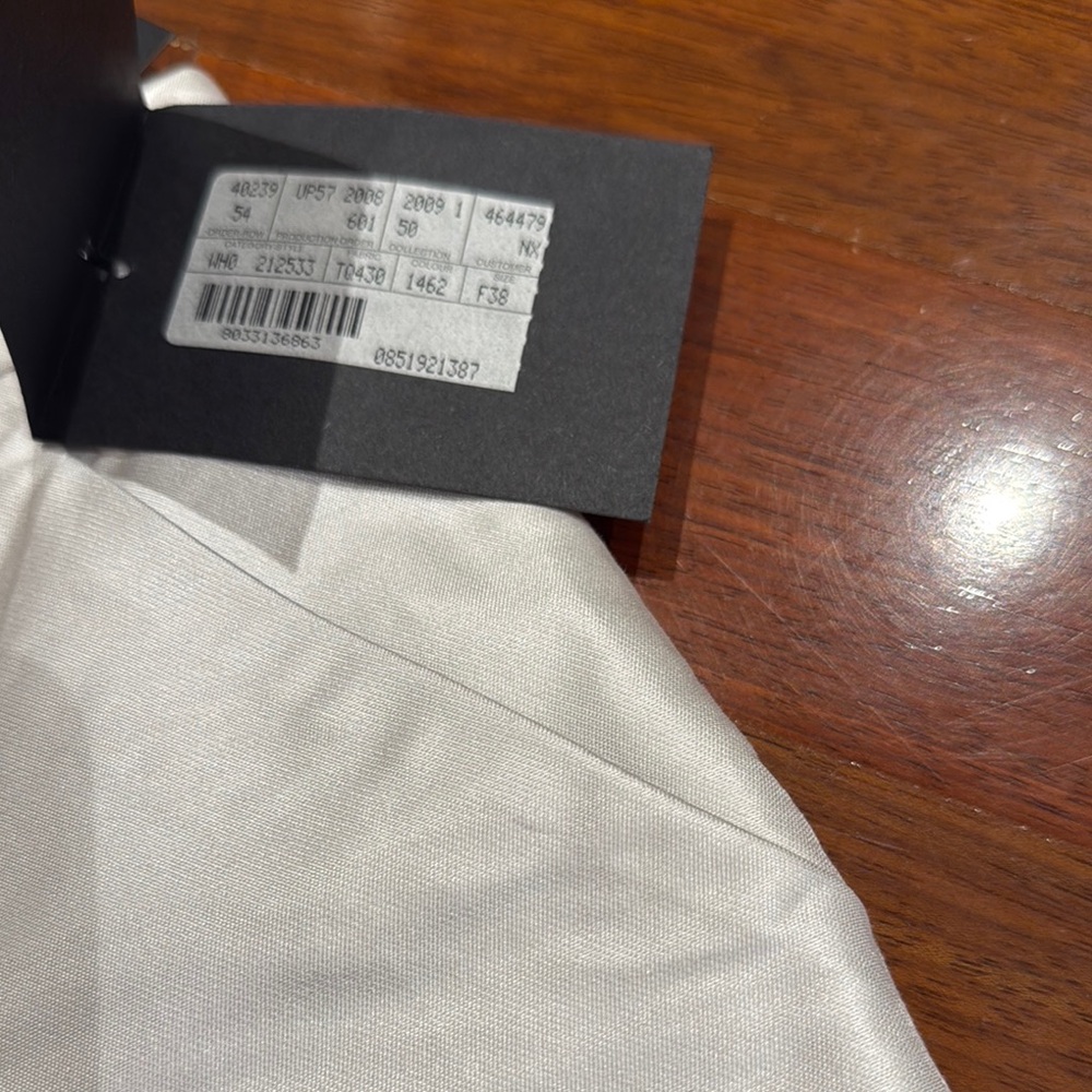 Chic White Satin Material Balenciaga